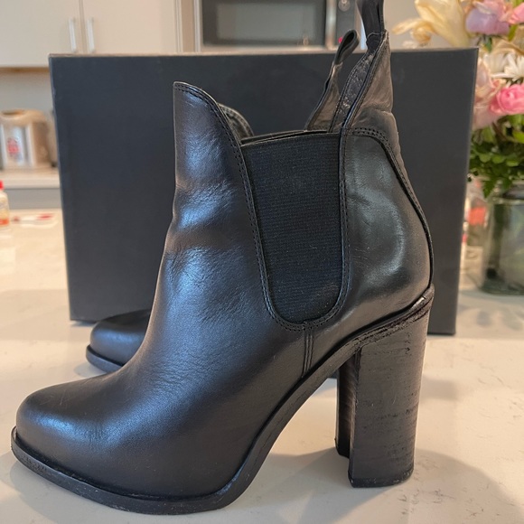 rag & bone high heel leather boots size 35 - Picture 2 of 6